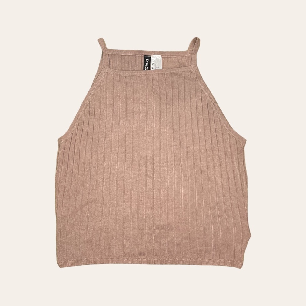 H&M Divided Ribbed Crop Top